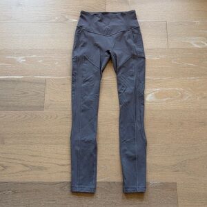 Lululemon Women’s All the places II Yoga Pants/ Leggings w/ Pockets Size 6 Gray